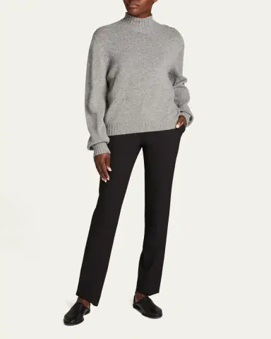 The Row Kensington High-Neck Cashmere Sweater | Thumbnail 2 The Row Kensington High-Neck Cashmere Sweater | Thumbnail 2