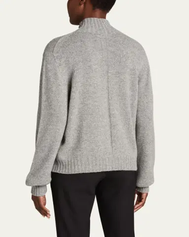 The Row Kensington High-Neck Cashmere Sweater | Thumbnail 3 The Row Kensington High-Neck Cashmere Sweater | Thumbnail 3