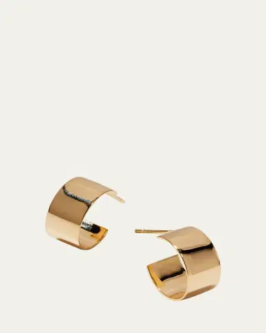 Lana 13mm 14K Gold Vanity Hoops | Thumbnail 3