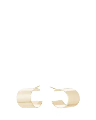 Lana 13mm 14K Gold Vanity Hoops | Thumbnail 1