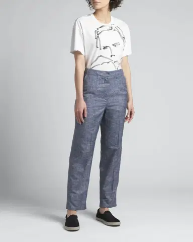 Giorgio Armani Denim-Effect Silk Pants | Thumbnail 6 Giorgio Armani Denim-Effect Silk Pants | Thumbnail 6