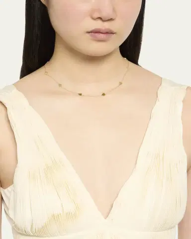 Jennifer Meyer 18k Yellow Gold Hearts by The Inch Necklace | Thumbnail 2