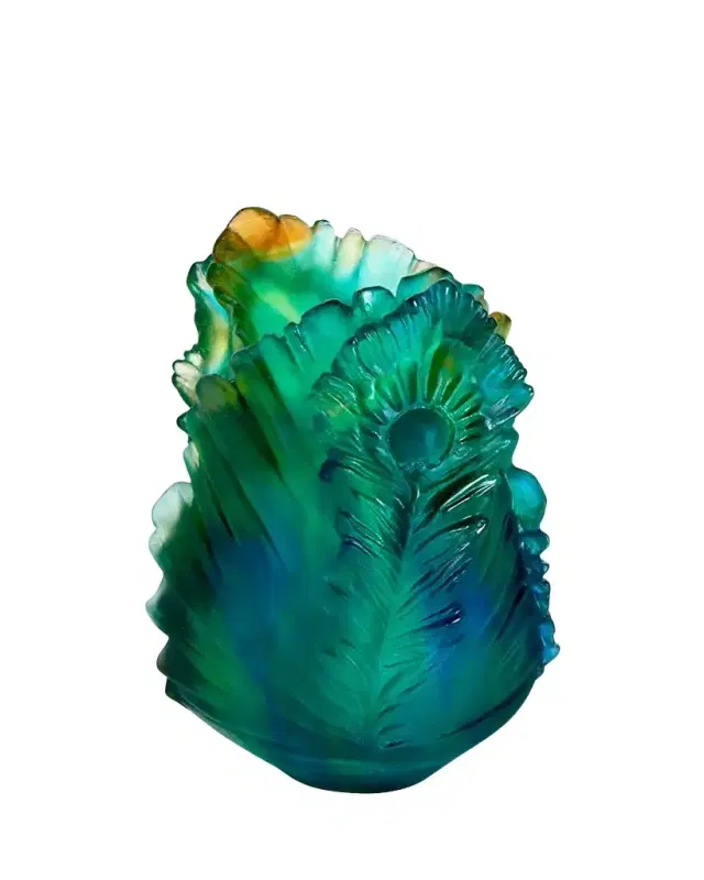 Daum Fleur de Paon Vase - Small