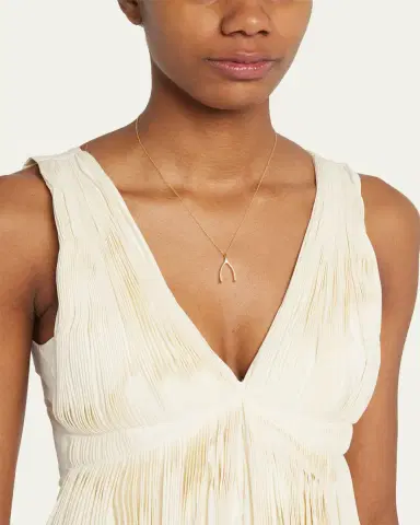 Jennifer Meyer 18k Wishbone Pendant Necklace | Thumbnail 2 Jennifer Meyer 18k Wishbone Pendant Necklace | Thumbnail 2