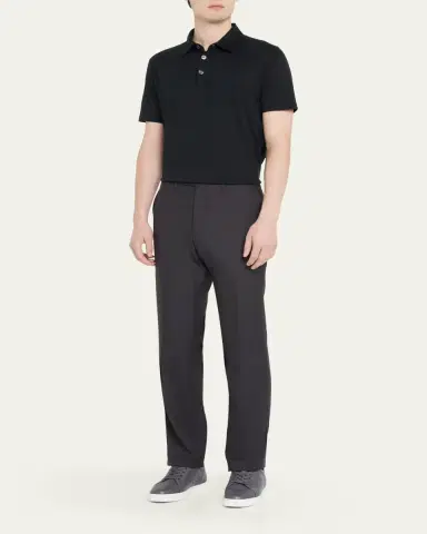 Kiton Men's 15 Micron Wool Trousers | Thumbnail 2
