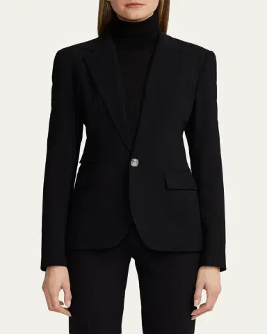 Ralph Lauren Collection Parker Wool Crepe Jacket | Thumbnail 4 Ralph Lauren Collection Parker Wool Crepe Jacket | Thumbnail 4