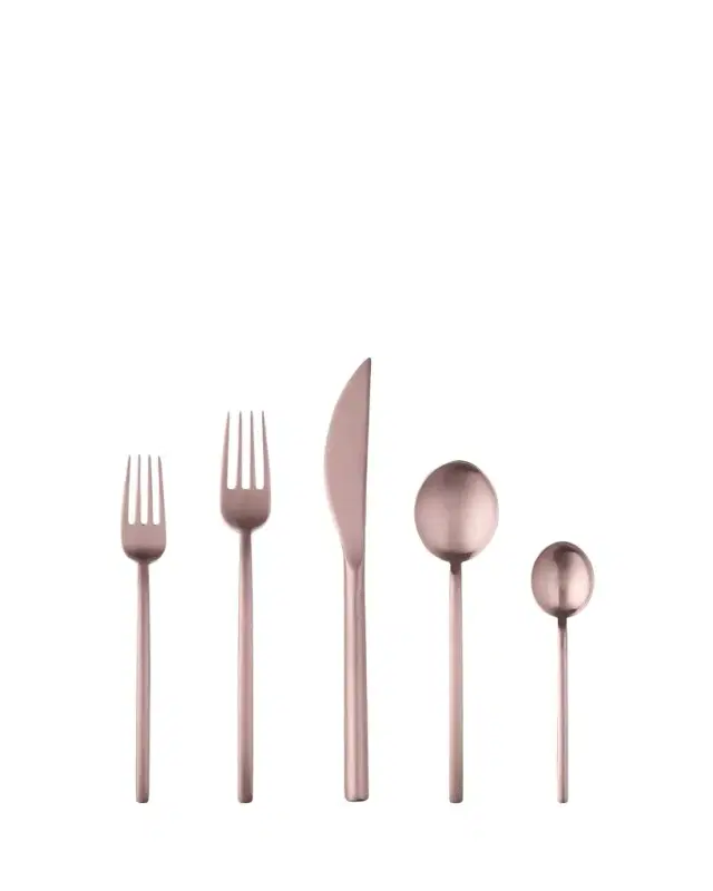 Mepra Due Ice Champagne 5-Piece Flatware Set