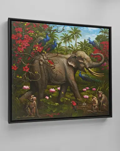 Yana Movchan "Jungle of Happiness" Giclee Art | Thumbnail 3