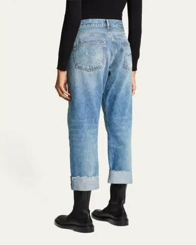 R13 Crossover Cuffed Jeans | Thumbnail 3