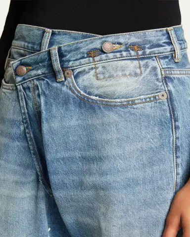 R13 Crossover Cuffed Jeans | Thumbnail 5