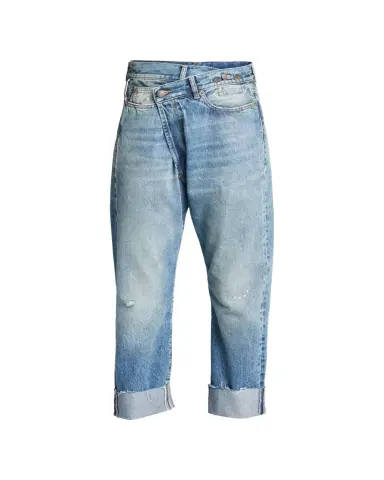 R13 Crossover Cuffed Jeans | Thumbnail 1