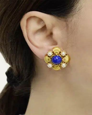 ben-amun Stone Clip-On Earrings | Thumbnail 2