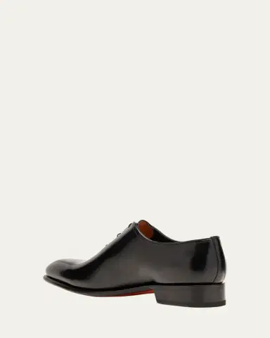 Santoni Men's People Leather Dress Oxfords | Thumbnail 9 Santoni Men's People Leather Dress Oxfords | Thumbnail 9