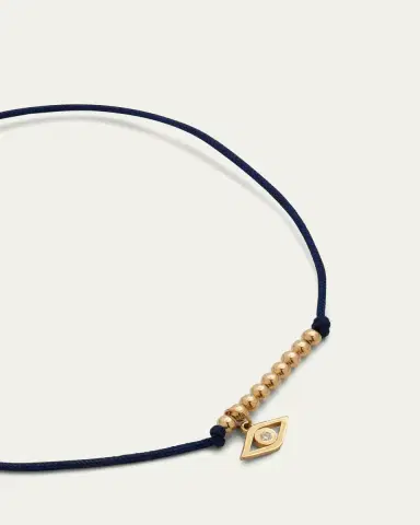 Sydney Evan Diamond Evil Eye Pull-Cord Bracelet | Thumbnail 3 Sydney Evan Diamond Evil Eye Pull-Cord Bracelet | Thumbnail 3