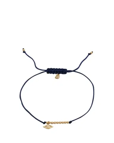 Sydney Evan Diamond Evil Eye Pull-Cord Bracelet | Thumbnail 1 Sydney Evan Diamond Evil Eye Pull-Cord Bracelet | Thumbnail 1