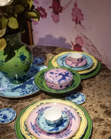 GINORI 1735 Oriente Italiano Iris Gold Teacup | Thumbnail 2