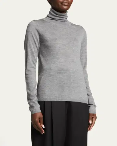 Toteme First Layer Wool Turtleneck | Thumbnail 4