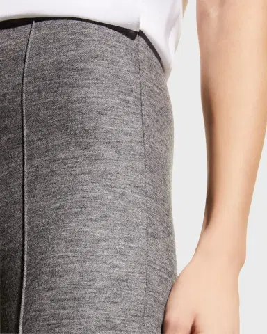 Giorgio Armani Zip-Hem Skinny-Leg Jersey Pants | Thumbnail 4