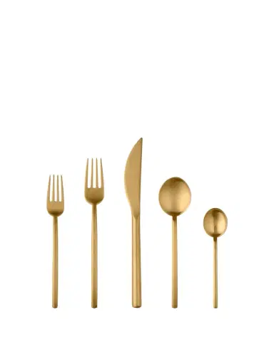 Mepra Due Ice Oro 5-Piece Place Setting | Thumbnail 1 Mepra Due Ice Oro 5-Piece Place Setting | Thumbnail 1