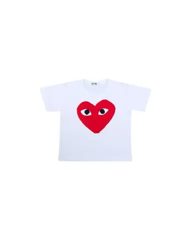 Comme des Garçons Kid's Signature Heart Short-Sleeve T-Shirt, Size -6 | Thumbnail 1