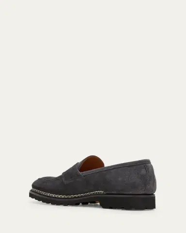 Bontoni Men's Principe Lug Sole Suede Penny Loafers | Thumbnail 13 Bontoni Men's Principe Lug Sole Suede Penny Loafers | Thumbnail 13