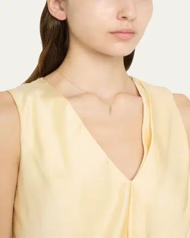 Sydney Evan 14k Pure Lightning Bolt Necklace | Thumbnail 2