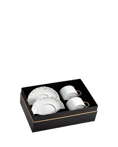 L'Objet Haas Mojave Teacup + Saucers, Set of 2 | Thumbnail 1
