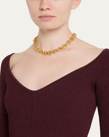 ben-amun Round-Link Chain Necklace | Thumbnail 2 ben-amun Round-Link Chain Necklace | Thumbnail 2