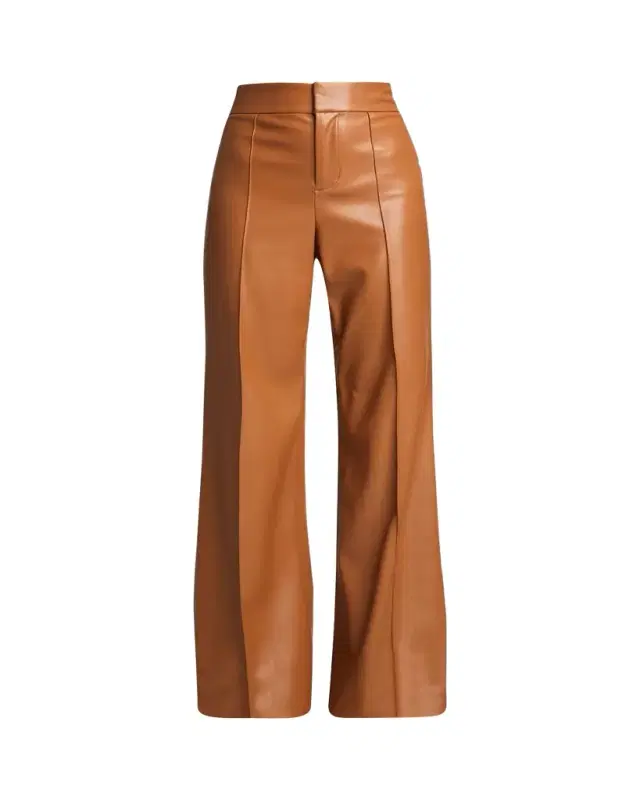 ALICE + OLIVIA Dylan High-Waist Faux-Leather Pants