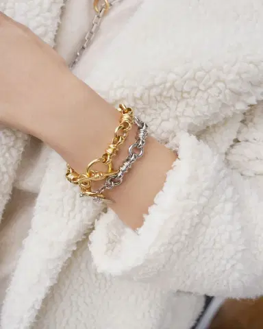 ben-amun Two-Tone Link Bracelet | Thumbnail 2