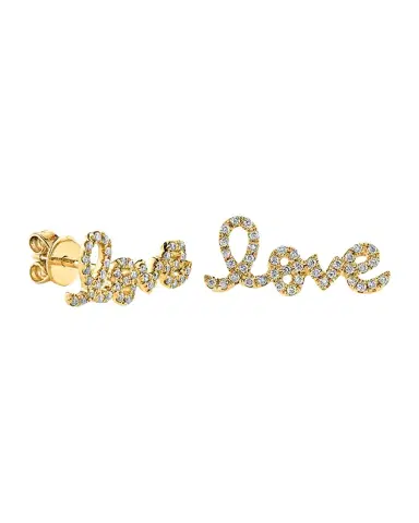Sydney Evan Pave Diamond Love Single Stud Earring | Thumbnail 1 Sydney Evan Pave Diamond Love Single Stud Earring | Thumbnail 1