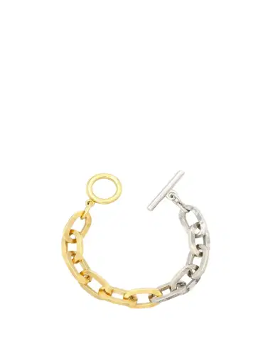 ben-amun Two-Tone Link Bracelet, 0.5"W | Thumbnail 1