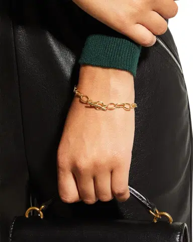 Ippolita Small Scultura Link Bracelet in 18K Gold | Thumbnail 4