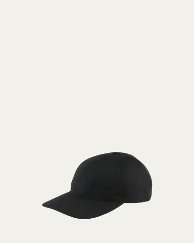 Bergdorf Goodman Men's Solid Cashmere Baseball Cap | Thumbnail 3