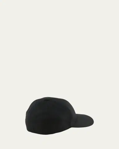 Bergdorf Goodman Men's Solid Cashmere Baseball Cap | Thumbnail 4