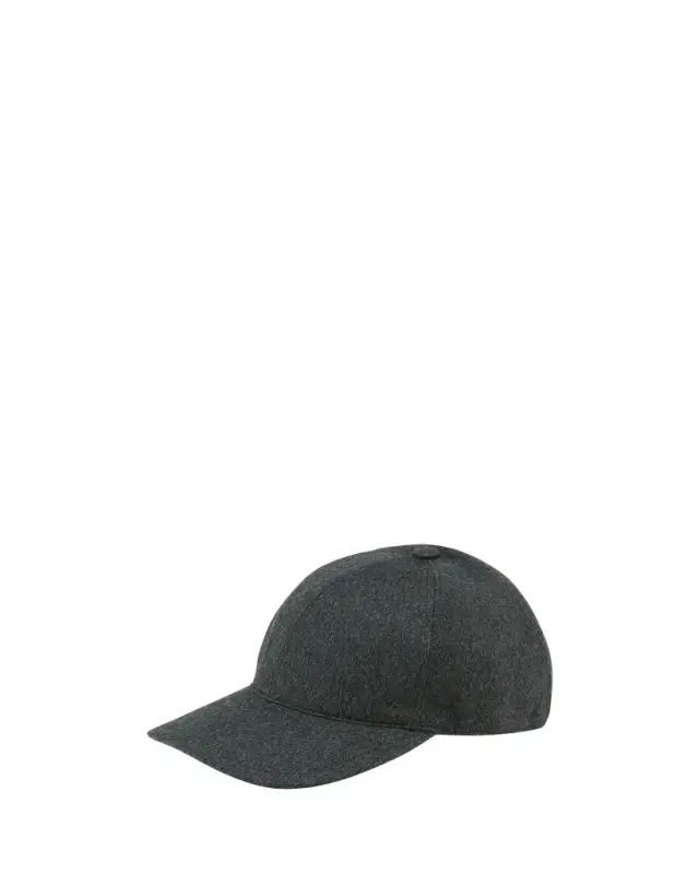 Men's Solid Cashmere Baseball Cap