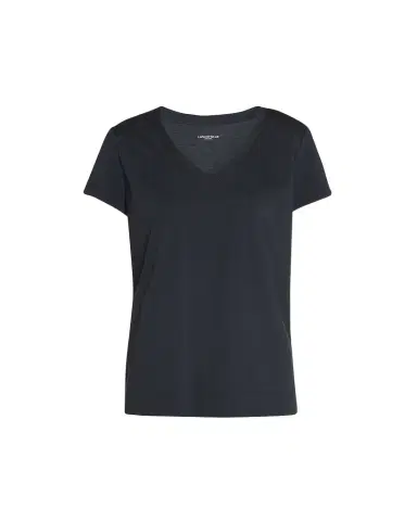 Lafayette 148 New York Modern V-Neck Short-Sleeve Cotton Jersey Tee | Thumbnail 1 Lafayette 148 New York Modern V-Neck Short-Sleeve Cotton Jersey Tee | Thumbnail 1