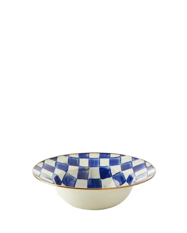Royal Check Serving Bowl