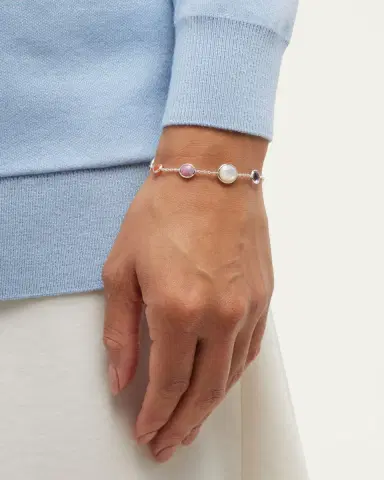 Ippolita 7-Stone Link Bracelet in Sterling Silver | Thumbnail 2 Ippolita 7-Stone Link Bracelet in Sterling Silver | Thumbnail 2