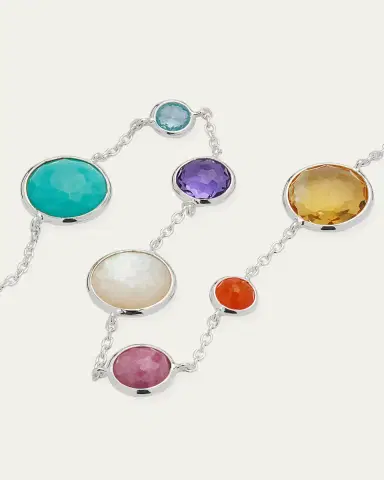 Ippolita 7-Stone Link Bracelet in Sterling Silver | Thumbnail 3 Ippolita 7-Stone Link Bracelet in Sterling Silver | Thumbnail 3