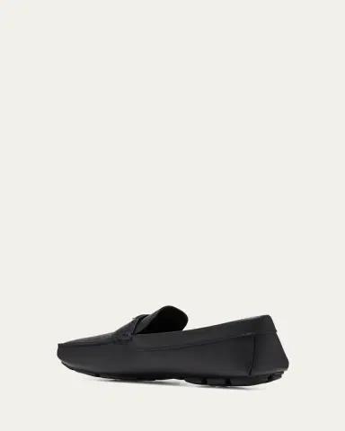 Prada Men's Triangle Logo Leather Drivers | Thumbnail 4 Prada Men's Triangle Logo Leather Drivers | Thumbnail 4