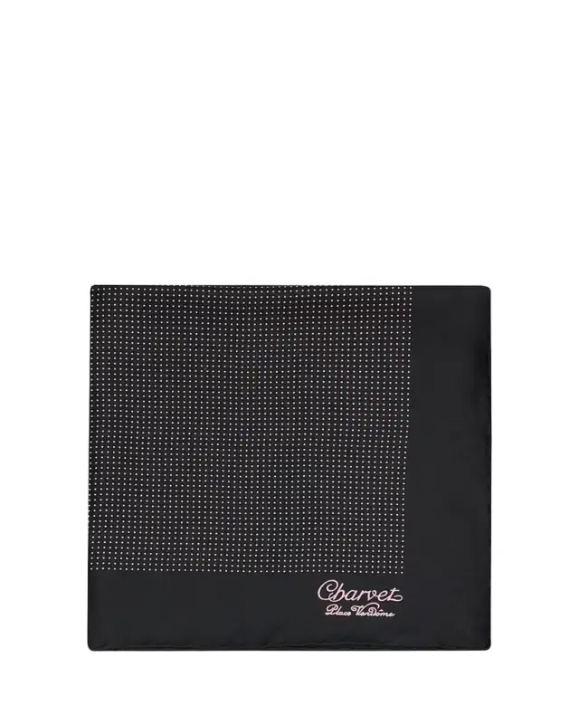 Charvet Men's Silk Dot-Print Pocket Square