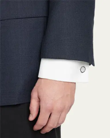Jan Leslie Men's 925 Round Mother-of-Pearl Cufflinks | Thumbnail 2 Jan Leslie Men's 925 Round Mother-of-Pearl Cufflinks | Thumbnail 2