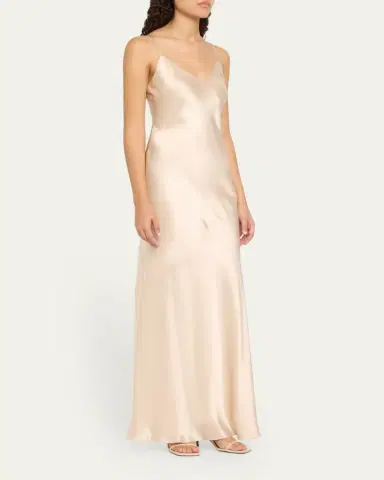 L'Agence Serita Silk Maxi Dress | Thumbnail 7
