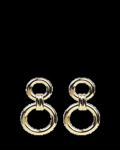 ben-amun Circle Post and Drop Earrings | Thumbnail 2 ben-amun Circle Post and Drop Earrings | Thumbnail 2