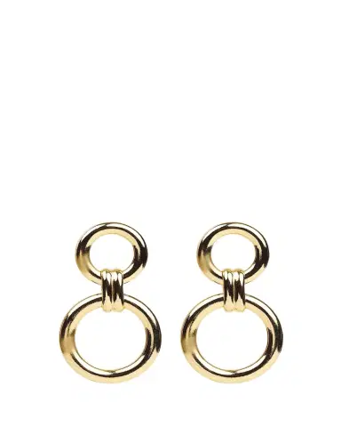 ben-amun Circle Post and Drop Earrings | Thumbnail 1 ben-amun Circle Post and Drop Earrings | Thumbnail 1