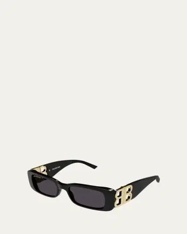 Balenciaga Men's Rectangle Mirror B Acetate Sunglasses | Thumbnail 2