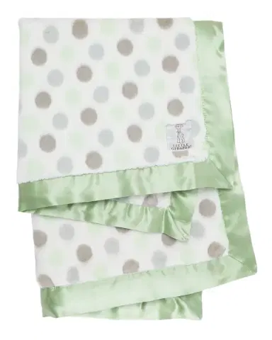 Little Giraffe Luxe Dot Printed Plush Baby Blanket | Thumbnail 1