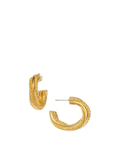 ben-amun Gold Hoop Earrings | Thumbnail 1