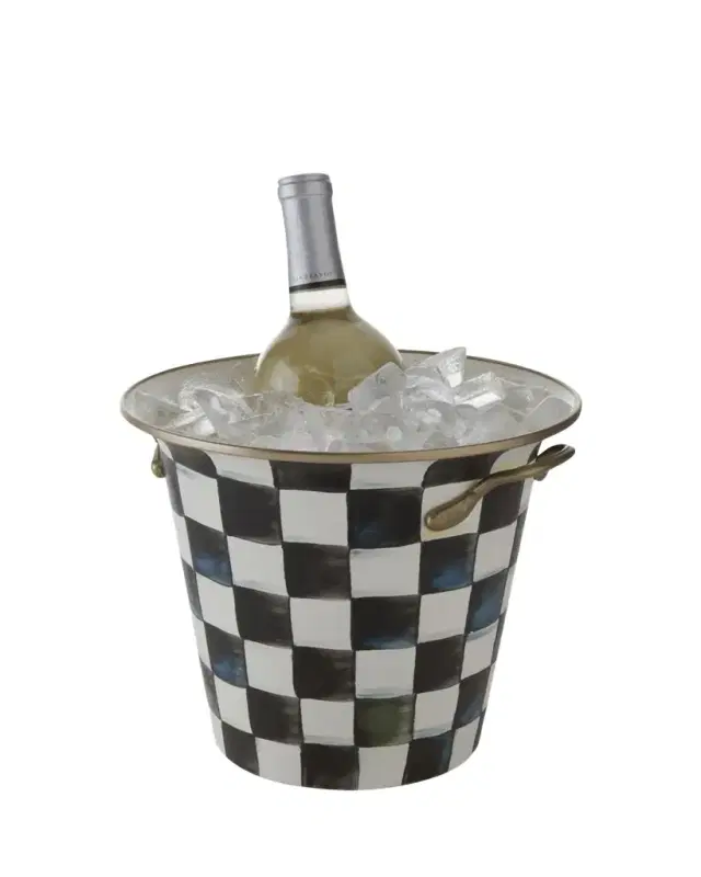 MacKenzie-Childs Courtly Check Enamel Wine Cooler